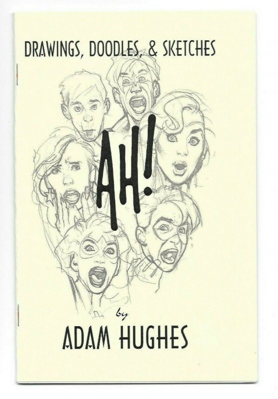 AH! Drawings, Doodles, & Sketches Signed by Adam Hughes 2002 Sketchbook