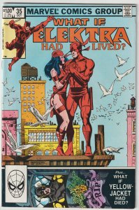 What If? #35 (Oct 1982, Marvel), FN-VFN condition (7.0), Elektra Had Lived?