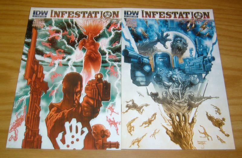Infestation #1-2 VF/NM complete series STAR TREK ghostbusters TRANSFORMERS joe
