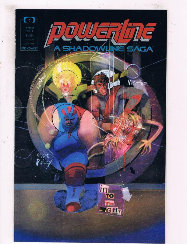 Powerline A Shadowline Saga #1 Epic Comics Comic Book DE25