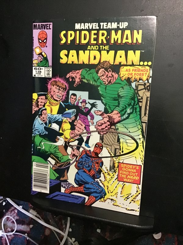 Marvel Team-Up #138 (1984)high-grade Sandman, Spider-Man vs. New Enforcers VF/NM