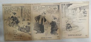 (300) The Doolittles Dailies by Quin Hall from 1943 Size 4 x 5 inches AP Strip