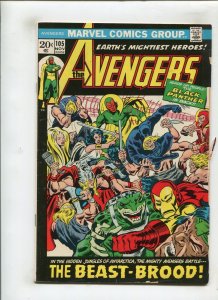 AVENGERS #105 (3.0) BEAST-BROOD!! 1972