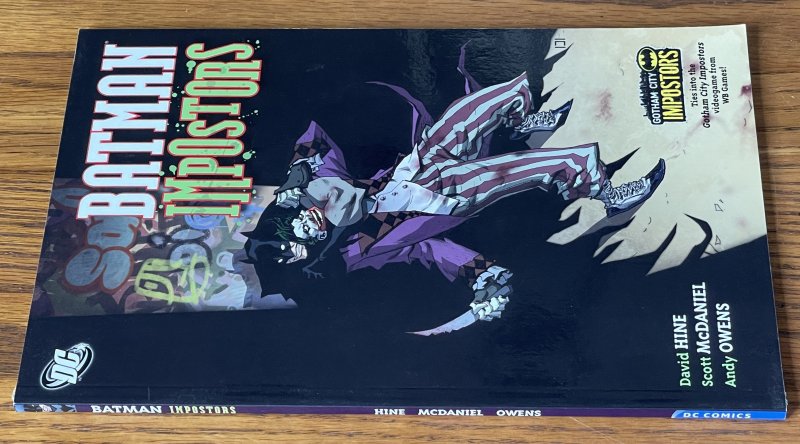 BATMAN: IMPOSTORS TRADE PAPERBACK TPB THE JOKER 2011 Series DC Comics 1st PRINT