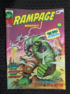 1978 RAMPAGE MONTHLY HULK Marvel UK Magazine #3 FN+ 6.5 Return of Metal Master