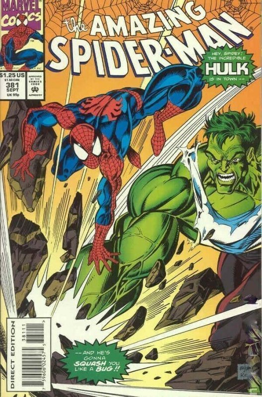 Amazing Spider-Man #381 Michelinie Bagley Hulk Doc Samson Peter Parker NM/M