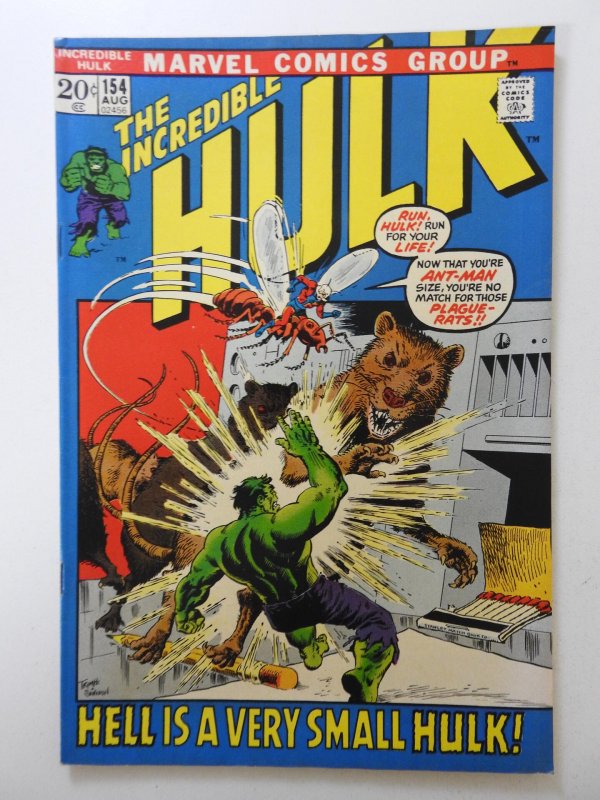 The Incredible Hulk #154 (1972) W/ The Ant-Man!! Awesome VF Condition!