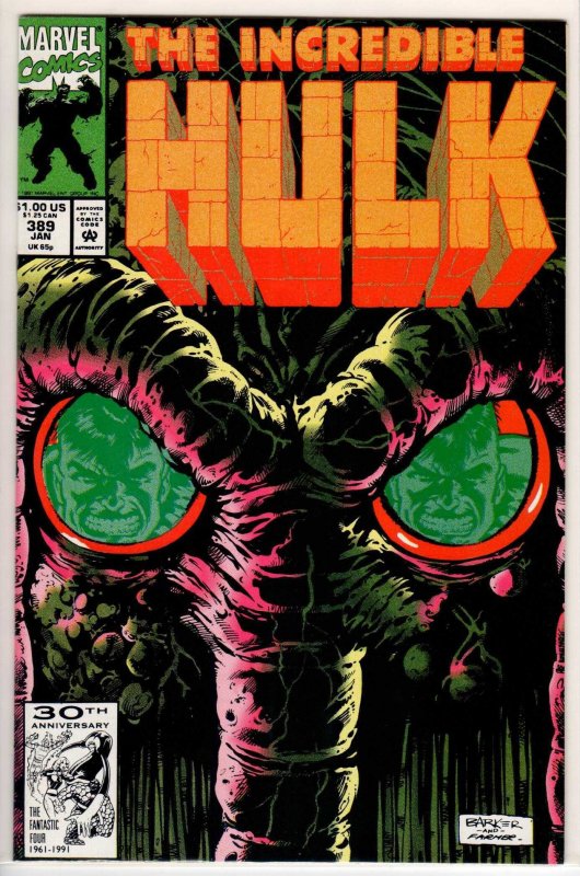 The Incredible Hulk #389 Direct Edition (1992) 9.6 NM+