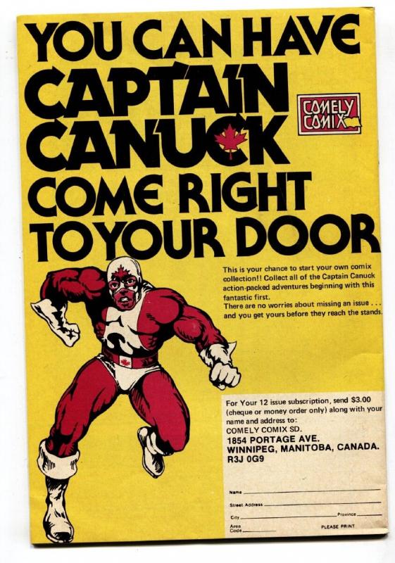 Captain Canuck #1 1975 first issue-Canadian comic book