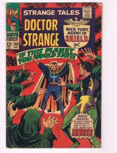 Strange Tales # 160 VG Marvel Comic Book Dr. Strange Nick Fury SHIELD BN1