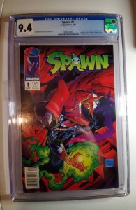 Spawn #1 Newsstand Edition (1992) CGC 9.4