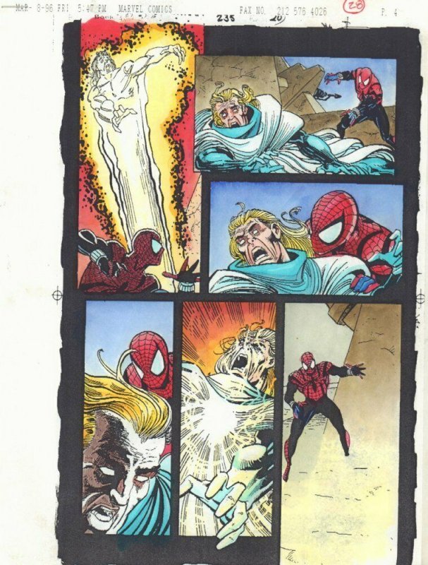 Spectacular Spider-Man #235 p.20 / 28 Color Guide Art Ben Reilly by John Kalisz