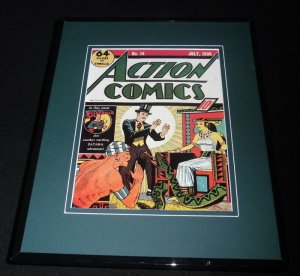Action Comics #14 Framed 11x14 Repro Cover Display Superman Zatara