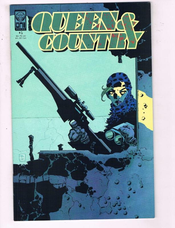 Lot Of 7 Queen & Country Oni Press Comic Books # 1 2 3 4 5 6 7 Greg Rucka CH2