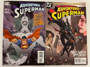 4 The Adventures of Superman DC Comics # 505 627 641     73 NO10