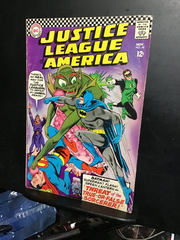 Justice League of America #49  (1966) Felix Foust! Midgrade key! FN- Wow!