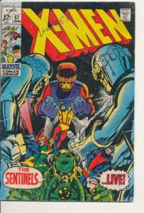 Marvel X-Men #57 Very Good- Sentinels (832J)  