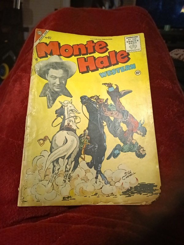 Monte Hale Western 87 Charlton Comic 1955 Golden Age Stan Campbell Wolverton Art