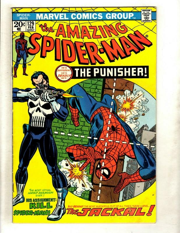 Amazing Spider-Man # 129 VF- Marvel Comic Book 1st Punisher Appearance KEY GK1