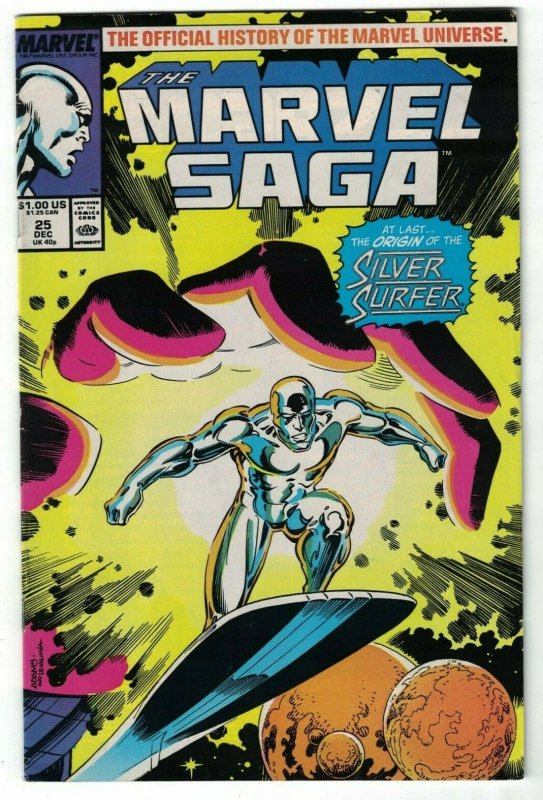 Marvel Saga #25 FN; Marvel | Origin of Silver Surfer save on shipping - details