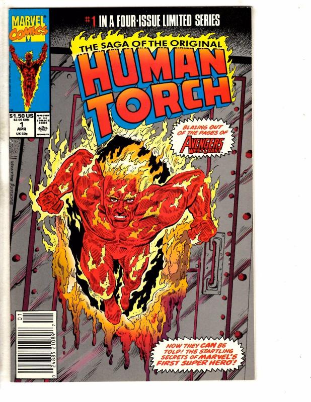 Lot Of 18 Human Torch Marvel Comic Books # 8 1 (8) 2 (4) 3 (4) 4 Fantastic 4 RM2
