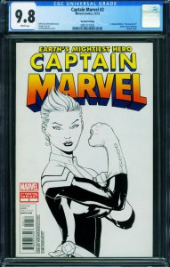 Captain Marvel #2 2012-Second print CGC 9.8-Marvel- 2001511002