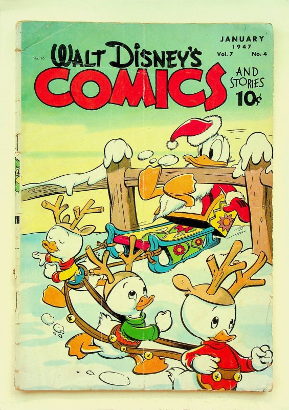 Walt Disney's Comics and Stories Vol. 7 #4 (#76) (Jan 1947, Dell) - Good-