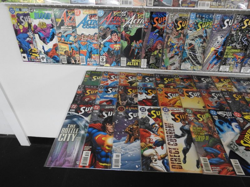 Huge Lot 180+ Comics Starring Superman!! Action Comics+ Avg VF- Condition!