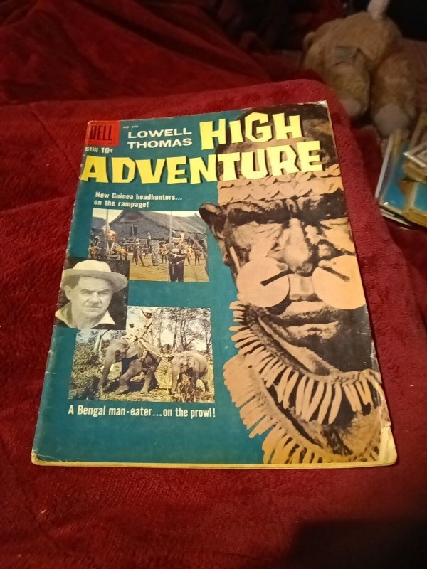 Lowell Thomas High Adventure Four-Color 949 1958 Silver Age Jungle Comics Safari