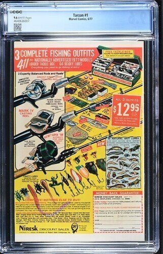Tarzan #1 1977 Marvel Comics CGC 9.6 White Pages 007