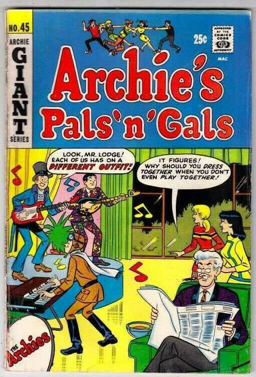 Archie's Pals 'n' Gals #45 (Apr-68) VG/FN Mid-Grade Archie, Betty, Veronica, ...