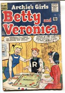 Archie's Girls Betty and Veronica #101 1964-Archie-Monopoly cover FR