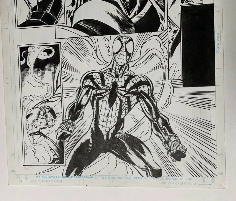 Amazing Spider-man 415 Original Art Pg 22 Mark Bagley 1/2 Splash Ben Reilly