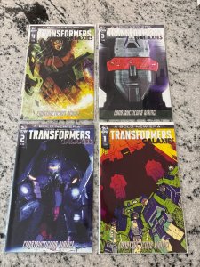 Lot Of 4 Transformers Galaxies IDW Comic Books # 1 2 3 4 NM 1st Prints 12 J435
