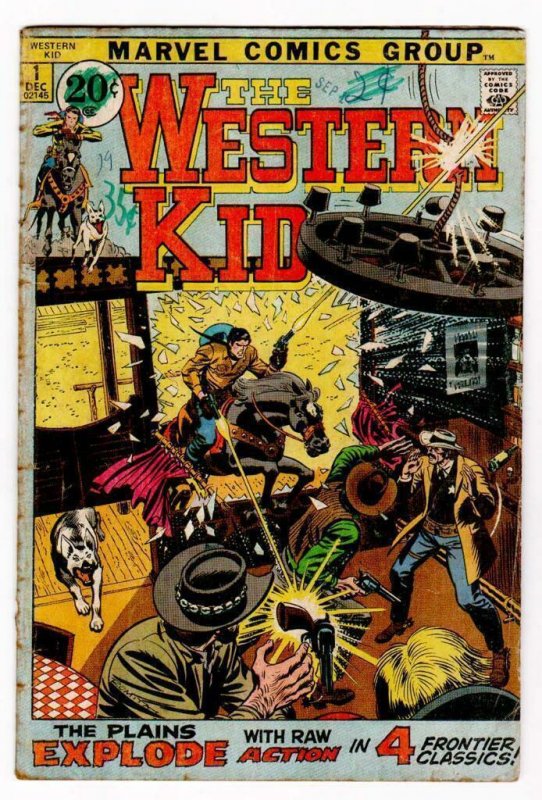 Western Kid #1 Dec 1971 John Romita Sr.Cover & Art  Cowboy Marvel Bronze Age Key 