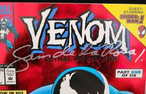 Venom: Lethal Protector #1 - Signed Sam de la Rosa (9.2 OB) 1993