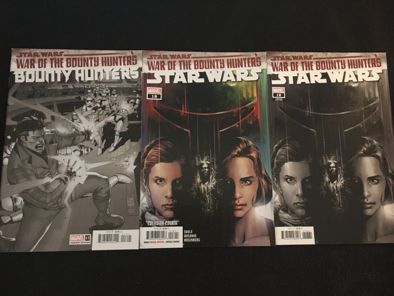 STAR WARS: BOUNTY HUNTERS #17, 18 Two Cover Versions of #18, VFNM Condition