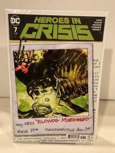Heroes In Crisis #7  Ryan Sook “Photo” Variant  9.0 (our highest grade)