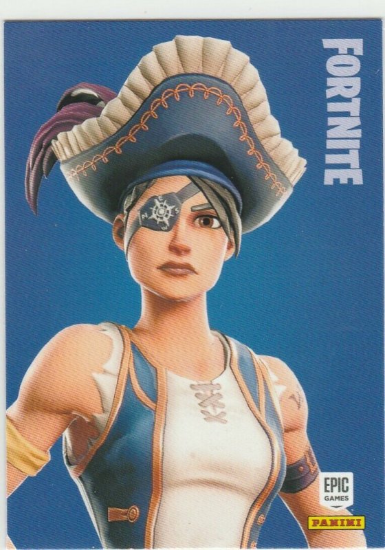 Fortnite Buccaneer 168 Rare Outfit Panini 2019 trading card series 1