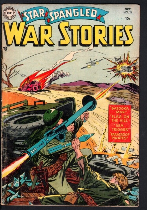 STAR SPANGLED WAR STORIES #26-1954-DC WAR COMIC-GOLDEN AGE-VG VG