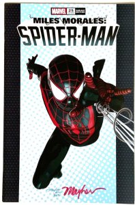 Miles Morales Spider-Man #25 Mike Mayhew Trade/Virgin Variant  Set Signed W/COA.