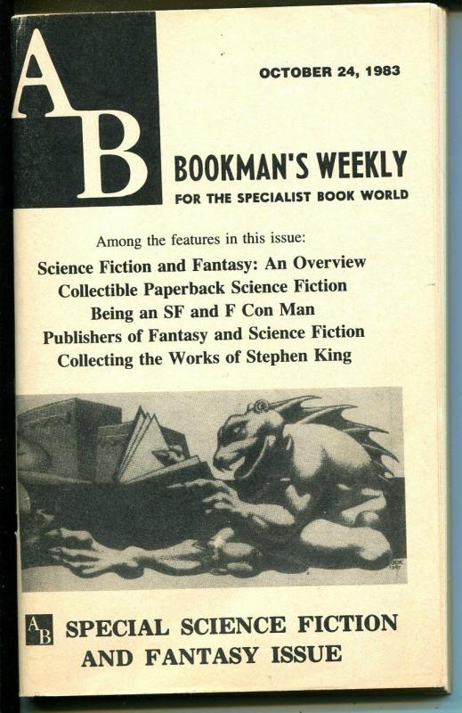 AB Bookman's Weekly 10/24/1983-Sci F- & Fantasy issue-bookseller's info-VG