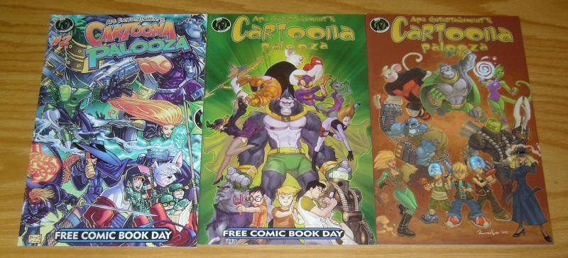 Cartoonapalooza #1-2 VF/NM complete series + variant - kevin grevioux - ape set