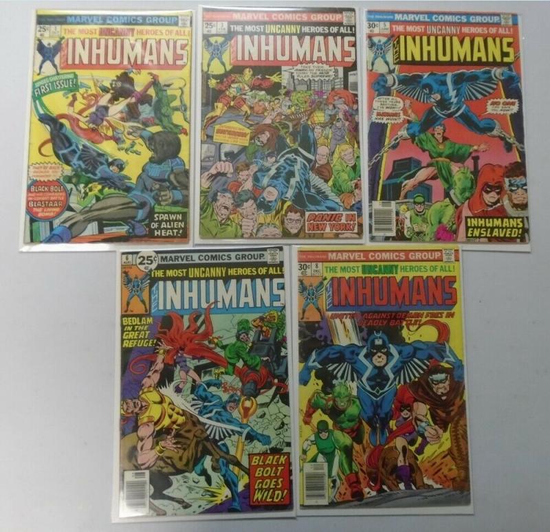 Inhumans lot 9 different books 1st Series average 4.0 VG (1975)