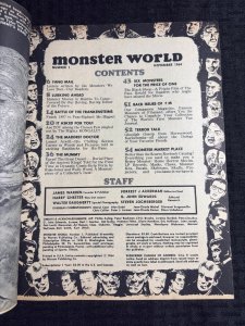 1964 MONSTER WORLD Magazine #1 FN- 5.5 Frankenstein / Wally Wood / Wolfman