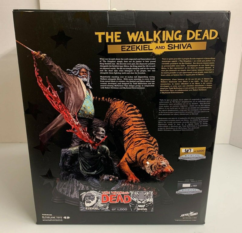  McFarlane The Walking Dead Ezekiel and Shiva Resin Statue 387 of 1000 