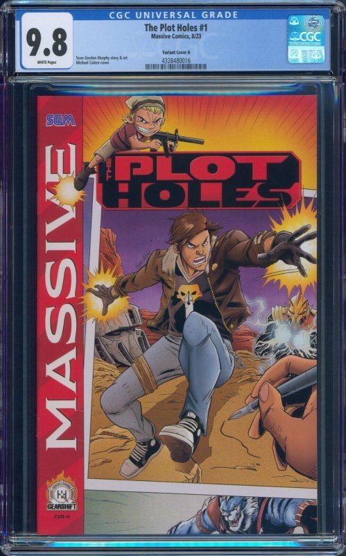 Plot Holes #1 CGC 9.8 Comix Zone Sega Genesis Video Game Homage Massive 2023