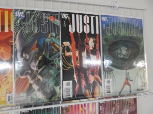 Justice #1-12 (2006) Complete Set! Beautiful NM- Condition! Painted Covers!