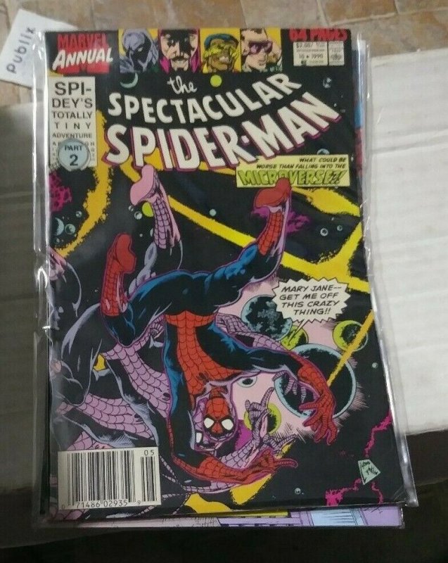 SPECTACULAR  SPIDER-MAN ANNUAL # 10  1990 MARVEL  TODD MCFARLANE MICROVERSE