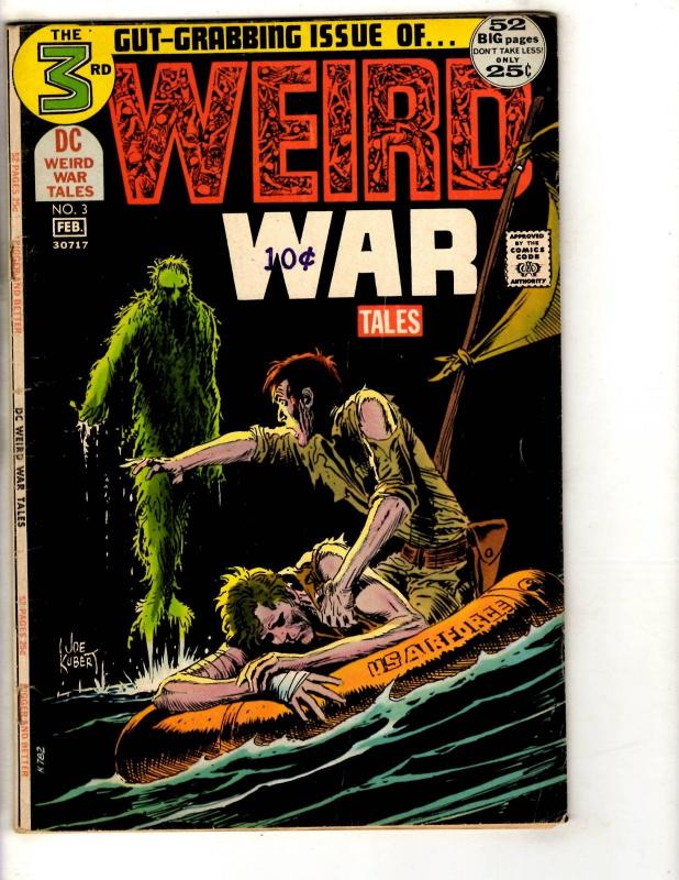 Weird War Tales # 3 VF- DC Comic Book Joe Kubert Air Force Cover Monster JL14